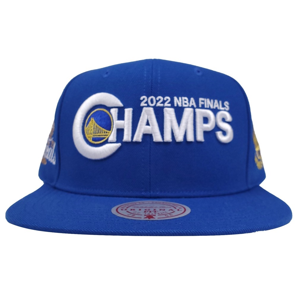 Golden State Warriors Mitchell & Ness NBA Snapback Hat 3D Logo 2022 Champs NWT